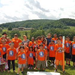 group of kids outdoors