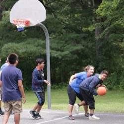 kids playing basketball