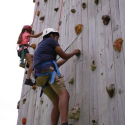 kids rock climbing